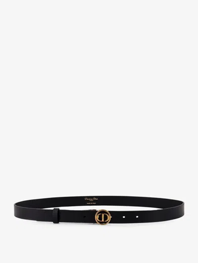 Dior Women Leather Belt In Black