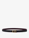 Dior Adjustable Reversible Signature Belt In Brown