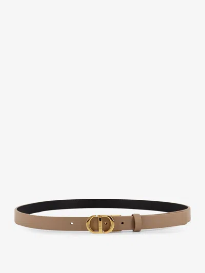 Dior Women Leather Belt In Brown