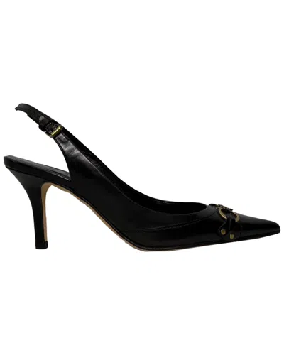 Dior Women's Leather Cd Slingback Pump (authentic Pre-loved) In Black