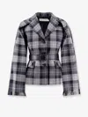 Dior Women Madras Blazer With Belt And Removable Scarf In Multi