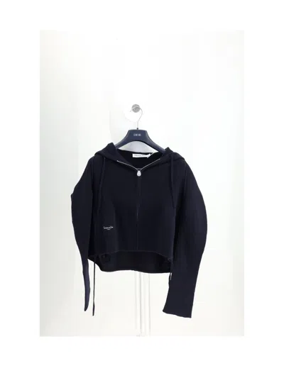 Dior Women Maglia Zip In Blue