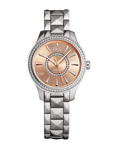 Dior Women's Montaigne Diamond Watch In Neutral