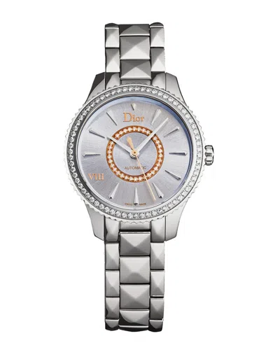 Dior Women's Montaigne Diamond Watch In Metallic