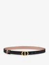 Dior Signature Belt Reversible Design Adjustable Length In Black