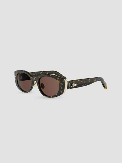 Dior Women's New  B1u 52mm Oval Sunglasses In Brown