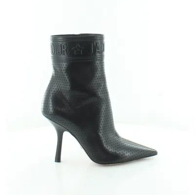 Dior Women's Perforated Leather Ankle Boots In Ne-900