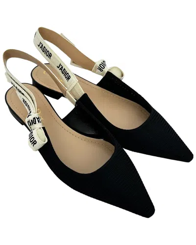 Pre-owned Dior Women's Polyester J'a Slingback Ballet Flat (authentic Pre-loved)