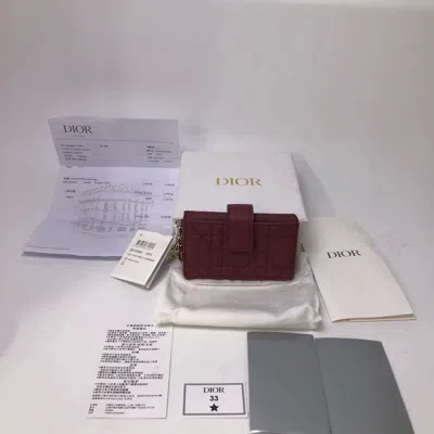 Dior Women Pre-loved Bag Brand New Condition In Burgundy