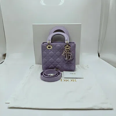 Dior Women Pre-loved Bag Brand New Condition In Purple