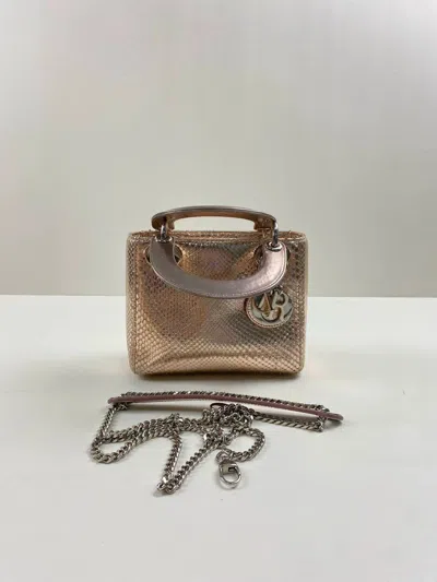 Dior Women Pre-loved Bag Very Good Condition In Gold