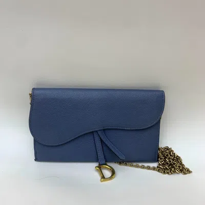 Dior Women Pre-loved Bag Very Good Condition In Blue