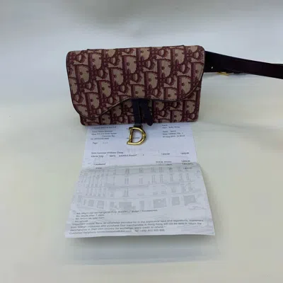 Dior Women Pre-loved Bag Very Good Condition In Burgundy