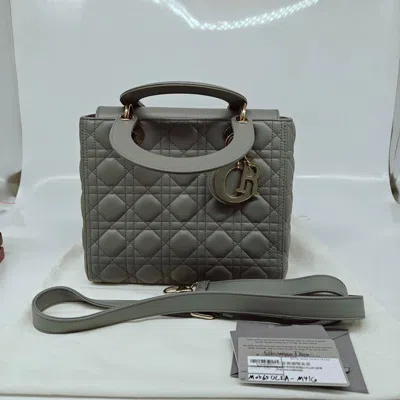 Dior Women Pre-loved Bag Very Good Condition In Gray