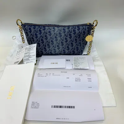 Dior Women Pre-loved Bag Very Good Condition In Blue