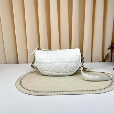 Dior Women Pre-loved Bag Very Good Condition In White