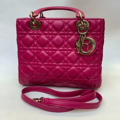 Dior Women Pre-loved Bag Very Good Condition In Red