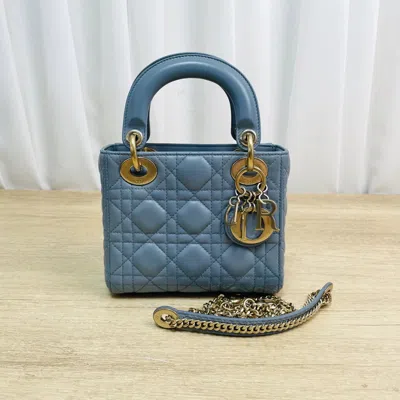 Dior Women Pre-loved Bag Very Good Condition In Blue