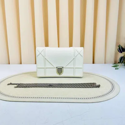 Dior Women Pre-loved Bag Very Good Condition In White