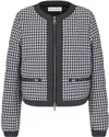 Dior Women's Quilted Jacket In Blue,white