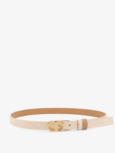Dior Women Reversible Leather Belt In Multi