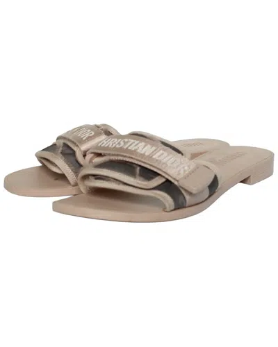Dior Women's Rubber (e)evolution Camouflage Sandal (authentic Pre-loved) In Neutral