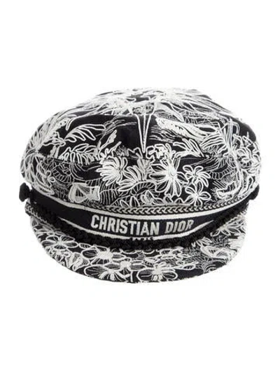 Pre-owned Dior Women's Sailor Cap In Black