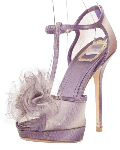 Pre-owned Dior Women's Satin Ombre Sandal (authentic Pre-loved)