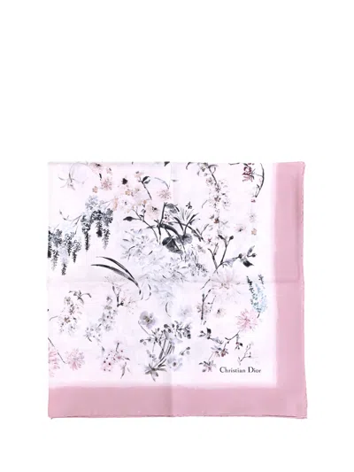 Dior Women Scarf 90x90 Millefiori In Pink