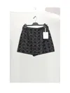 Dior Women Short Db+fermoir Cd-tweed Cann In Black