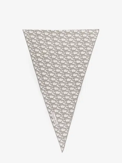 Dior Women Silk Foulard With  Oblique Motif