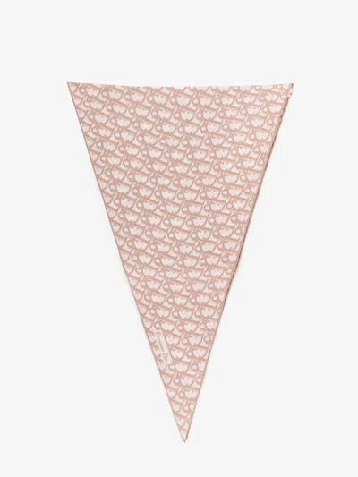 Dior Women Silk Foulard With  Oblique Motif
