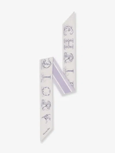 Dior Women Silk Mitzah  Alphabet In Neutral