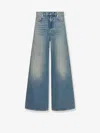 Dior Women Stone-washed Jeans With  Oblique Motif Inside In Blue