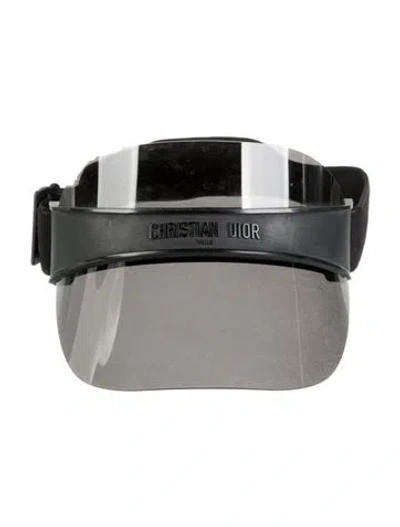 Pre-owned Dior Women's Sun Visor Hat In Black