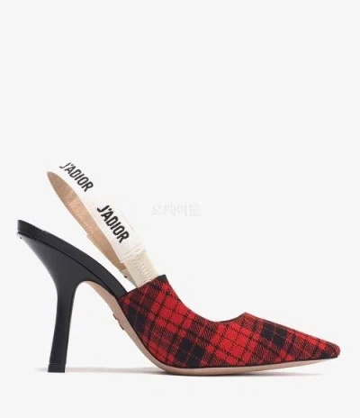 Dior Women's Tartan Pumps In Ne 36x