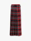 Dior Women Tartan Wool Kilt Skirt With Check'n' Motif In Multi