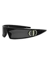 Dior Women's Very M1u 91mm Mask Sunglasses In Black