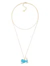 Dior Wcj Necklace1 In Gold,blue