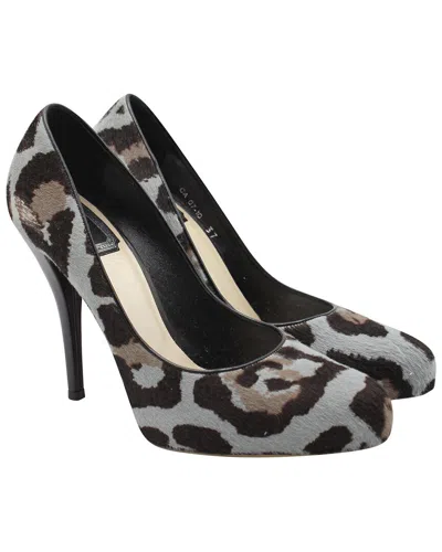 Dior Christian  Stiletto Pumps In Animal Print Pony