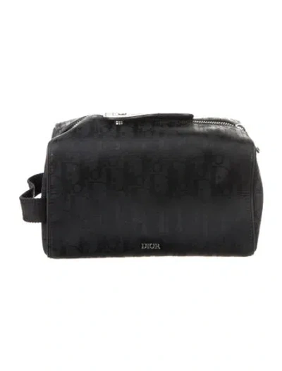 Pre-owned Dior Womens Cosmetic Bag In Black
