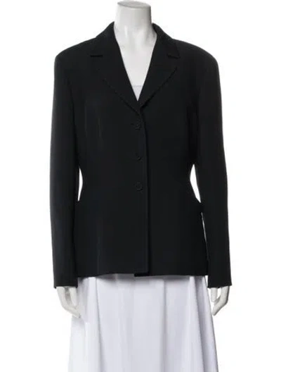 Pre-owned Dior Wool Blazer In Black