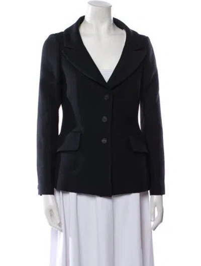 Pre-owned Dior Wool Blazer In Black