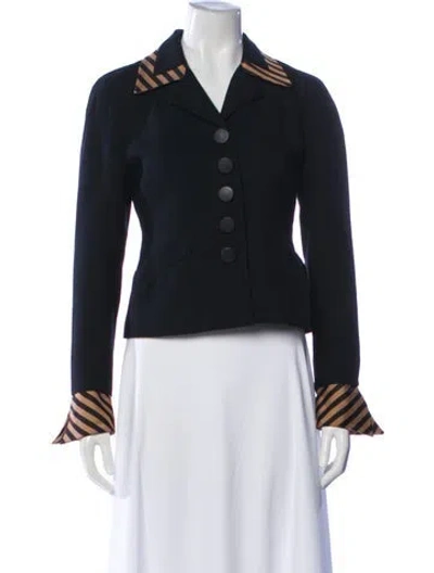 Pre-owned Dior Wool Blazer In Black