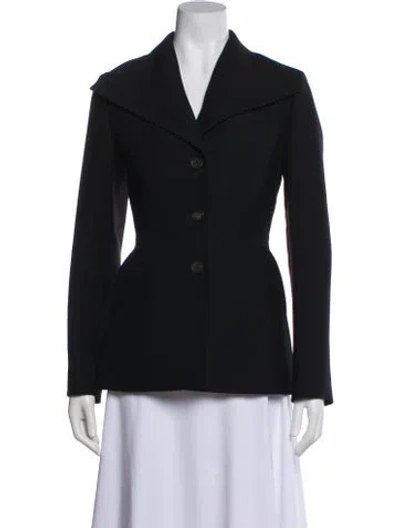 Pre-owned Dior Wool Blazer In Black
