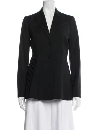 Pre-owned Dior Wool Blazer In Black