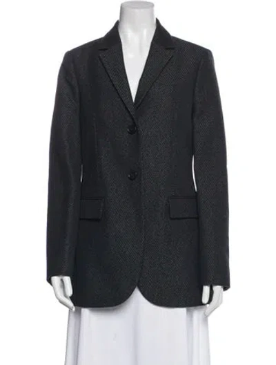 Pre-owned Dior Wool Blazer In Blue