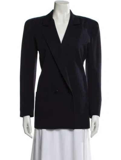 Pre-owned Dior Wool Blazer In Blue