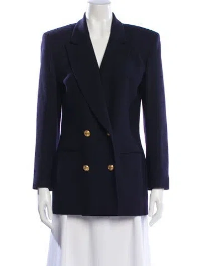 Pre-owned Dior Wool Blazer In Blue