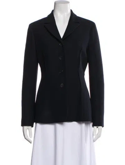 Pre-owned Dior Wool Blazer In Blue